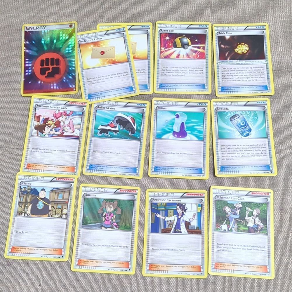 Pokemon Trainer cards set of 13